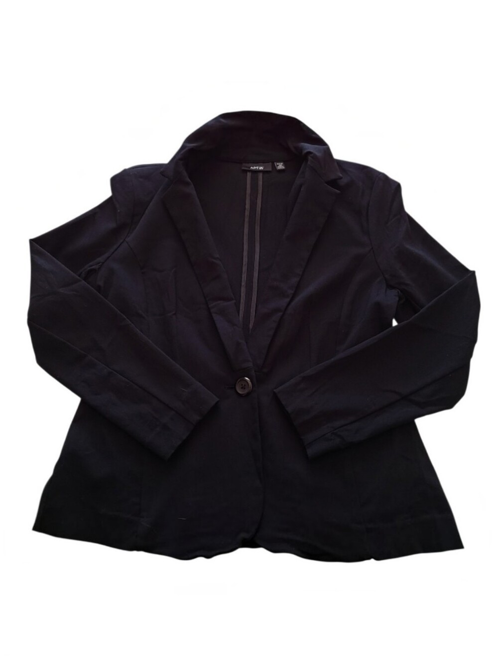 Apt. 9 12P Women's Black Single-Button Blazer